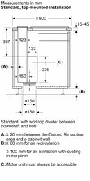 Bosch Downdraft 80cm DDW88MM60B