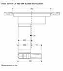 Gaggenau 400 series Flex induction cooktop with integrated ventilation system 80cm CV482105