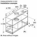 Grade B Siemens iQ500 LJ97BAM60B 90cm Canopy Cooker Hood Black