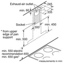 Grade A Neff N70 D95BMP5N0B 90cm Touch Control Cooker Hood With EfficientDrive Motor Stainless Steel