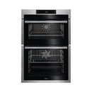 GRADE A1 - AEG 6000 Series DCE731110M Built-In Electric Double Oven - Stainless Steel