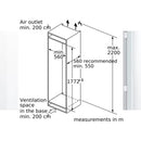 Grade A Bosch Series 4 GIN81VEE0G Integrated 212 Litre Freezer