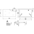 Grade B Smeg SE495ETD 90cm 5 Zone Ceramic Hob