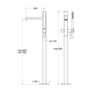 Cristina Rubinetterie Italy Set Single-Lever Mixer For Floor-Mounted Tub CRIIT189 - Ideali