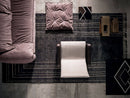 Baxter Berbère Rug 350x200 - Pattern B Dark Grey/Natural Graphic