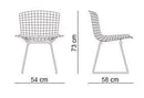 Bertoia Side Chair with Cushion - Ideali Premium Homeware