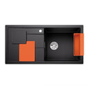 Blanco Sity Xl 6 S Sink Metallic Aluminium, Lava Grey Accessory Set - Ideali