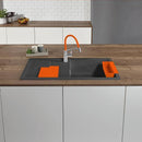 Blanco Sity Xl 6 S Sink Metallic Aluminium, Lava Grey Accessory Set - Ideali