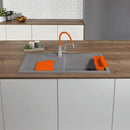 Blanco Sity Xl 6 S Sink Metallic Aluminium, Lava Grey Accessory Set - Ideali