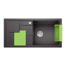 Blanco Sity Xl 6 S Sink Metallic Aluminium, Lava Grey Accessory Set - Ideali