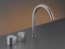 CEA Duet 3 holes sink tap with swiveling spout DET12