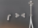 CEA Ziqq 4 holes wall hydroprogressive hot tub tap with handshower ZIQ50VASCA