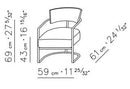 Flexform Morgan Armchair
