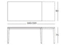 Magis Calippo Extendable Table - White