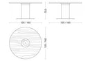 Riva 1920 Boss Executive Round Oak Table