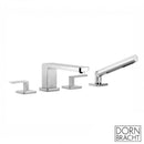 Dornbracht LULU Deck-Mounted, Four-Hole Bath Mixer with Individual Escutcheons - Ideali