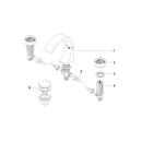 Dornbracht CYO Washbasin Three-Hole Battery with Drain Set