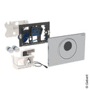Geberit HyTronic toilet control Sigma10, sensor, battery-operated, s/less steel brushed stainless steel