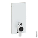 Geberit Monolith Sanitary Module For Floor-Standing Toilet H: 101 Cm, Glass White - Ideali
