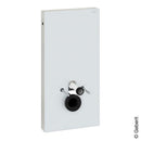 Geberit Monolith Sanitary Module For Wall-Mounted Toilet H: 101 Cm, Glass White - Ideali