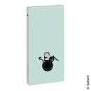 Geberit Monolith Sanitary Module For Wall-Mounted Toilet H: 101 Cm, Glass White - Ideali