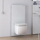 Geberit Monolith Sanitary Module For Wall-Mounted Toilet H: 101 Cm, Glass White - Ideali