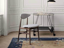 Gubi Gent Dining Chair - Messenger 5 0063 / Black Stained Ash / Polished Brass - Ideali