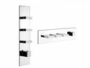 Gessi Rettangolo Wellness thermostatic shower mixer with 3 stop valves 43026