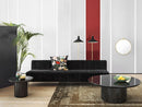 Gubi Moon Coffee Table Ø60 cm / H.45cm - Brown/Black Stained Veneered Oak