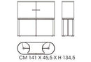 Giorgetti Ino Bar Cabinet with 2 Doors - Ideali