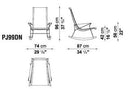 B&B Italia J.J. Wood Rocking Armchair