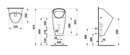 LAUFEN Caprino Plus urinal, Inlet Rear Battery Operated, White H8410660004011