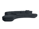 Baxter Piaf Sofa Composition - Leather Nabuck Night