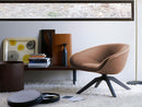B&B Italia Mart Swivel Leather Armchair