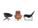 B&B Italia Mart Swivel Leather Armchair