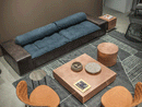 Baxter Miami Roll Sofa