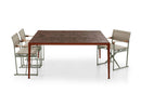 B&B Italia Mirto Outdoor Table - Glazed lava stone with decoration