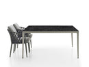 B&B Italia Mirto Outdoor Table - Glazed lava stone with decoration