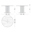 Riva 1920 Natura Rotondo Walnut Table
