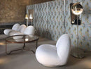 Gubi Pacha Lounge Chair - Fabric Cat. 5 - Karakorum, Dedar 001 / Pearl Gold