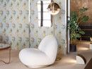Gubi Pacha Lounge Chair - Fabric Cat. 5 - Karakorum, Dedar 001 / Pearl Gold