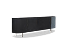 Baxter Plissè Low Cabinet - River Congo Fumée - Ideali