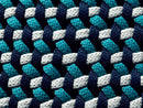 B&B Italia Tramae Outdoor Pouf - 46,5 cm / Night Blue Interlacing - Ideali
