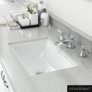 Victoria + Albert Pembroke 52 drop-in washbasin white