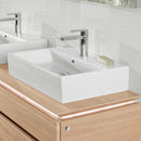 Villeroy & Boch Memento washbasin white, with CeramicPlus, with 1 tap hole, grounded, with overflow