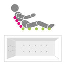 Villeroy & Boch Squaro Edge 12 Duo Oval Bath With Whirlpool System - Ideali