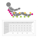 Villeroy & Boch Architectura Duo Rectangular Bath With Whirlpool System - Ideali