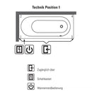 Villeroy & Boch Oberon Solo Rectangular Bath With Whirlpool System - Ideali