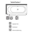 Villeroy & Boch Loop & Friends Oval Rectangular Bath With Whirlpool System - Ideali