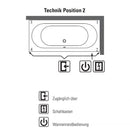 Villeroy & Boch Subway Duo Rectangular Bath With Whirlpool System - Ideali